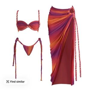 Women's Multicolor Swim Set
